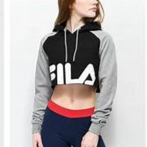 Fila cropped hoodie